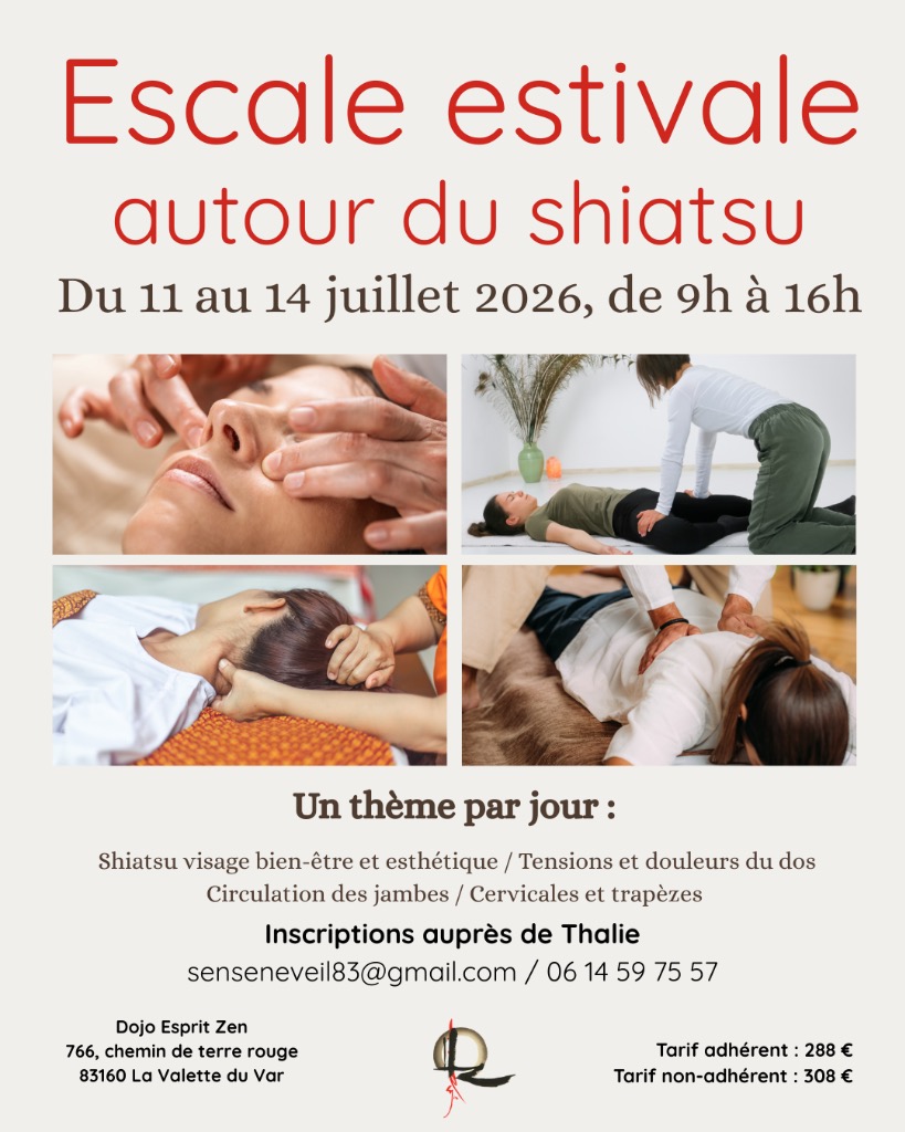 illustration Escale estivale autour du shiatsu
