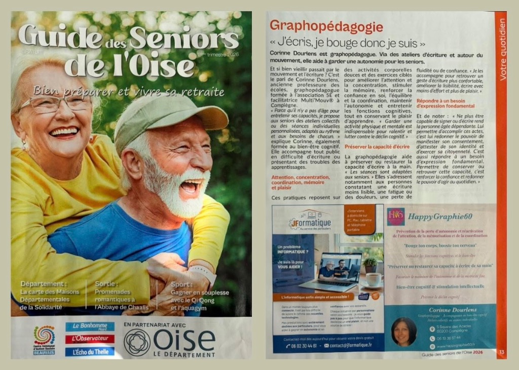 illustration La graphopédagogie au service des seniors‼️
