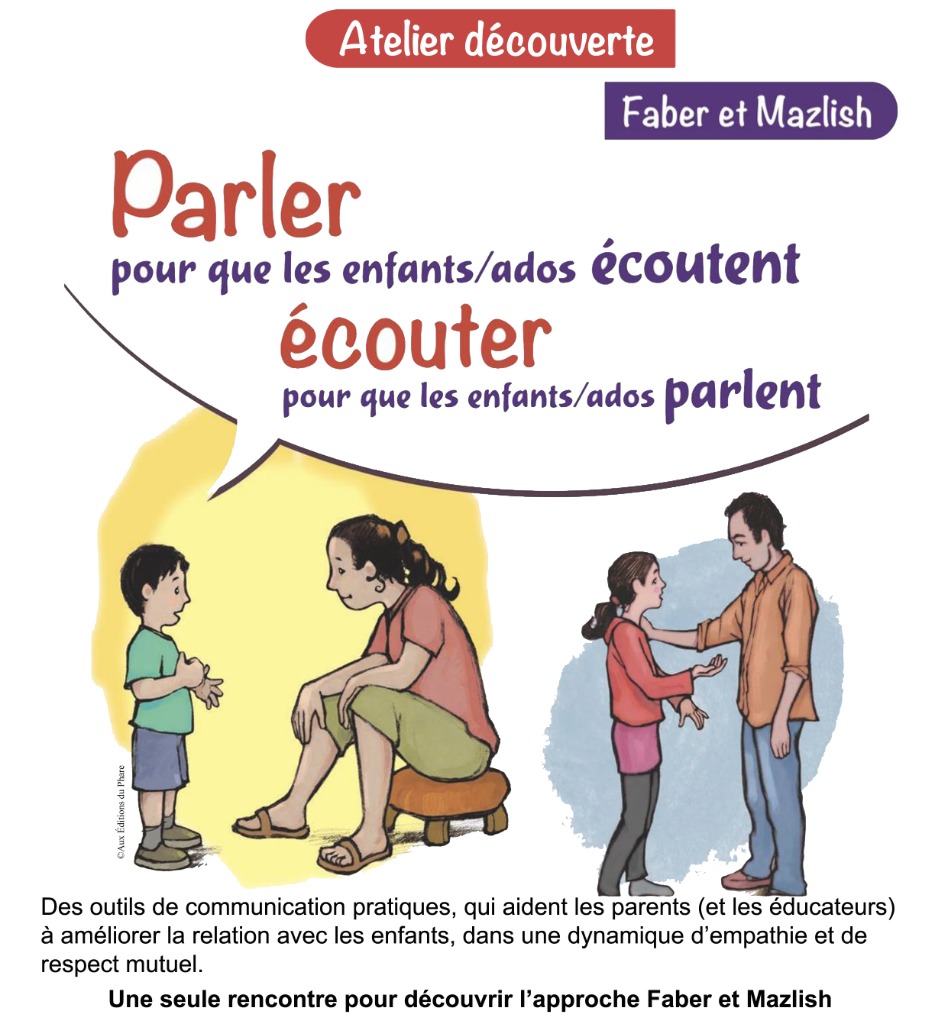 illustration Atelier Faber et Mazlich, Parler pour que les enfants écoutent, Ecouter pour que les enfants parlent
