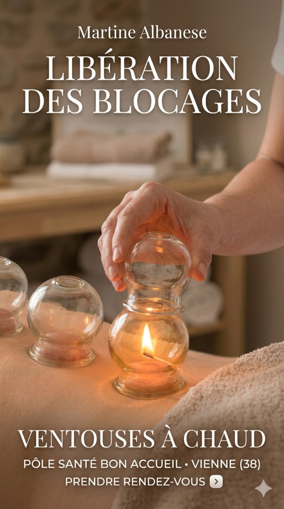 illustration Ventouses à la flamme à Vienne (Isère) – libération des tensions musculaires