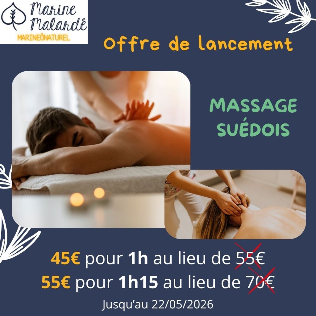 illustration Offre de lancement - Massage suédois