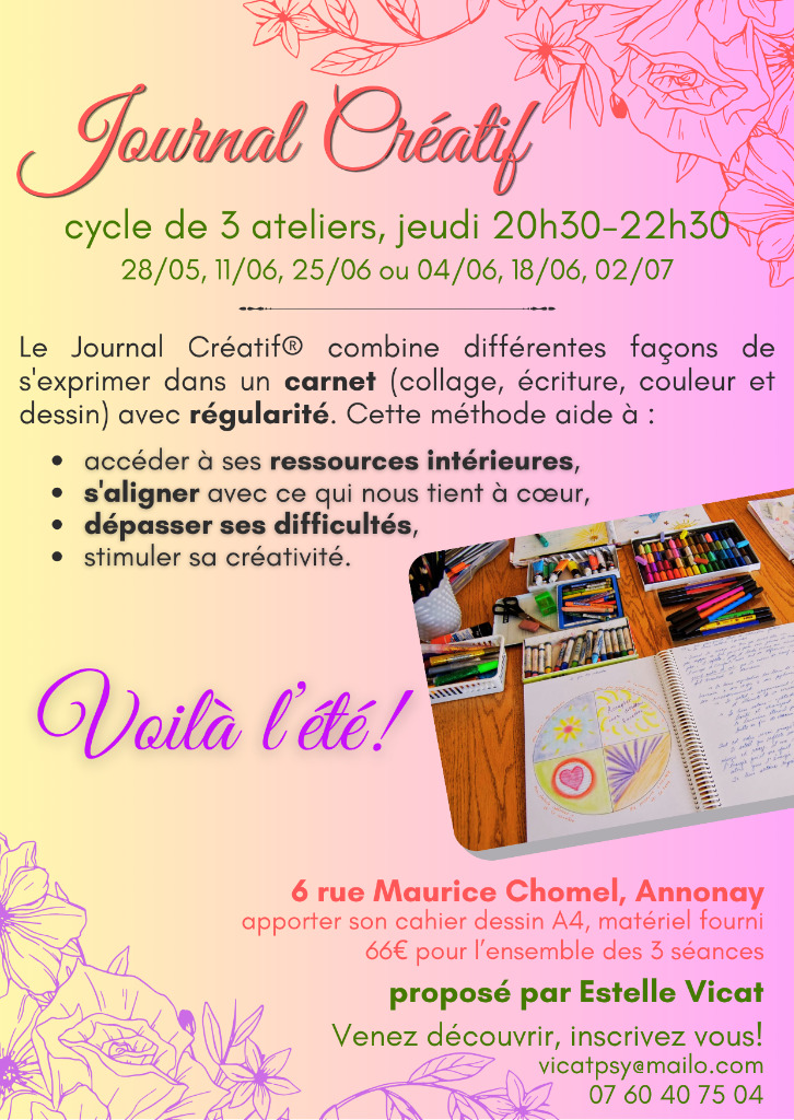 illustration Journal Créatif® à Annonay juin 2026