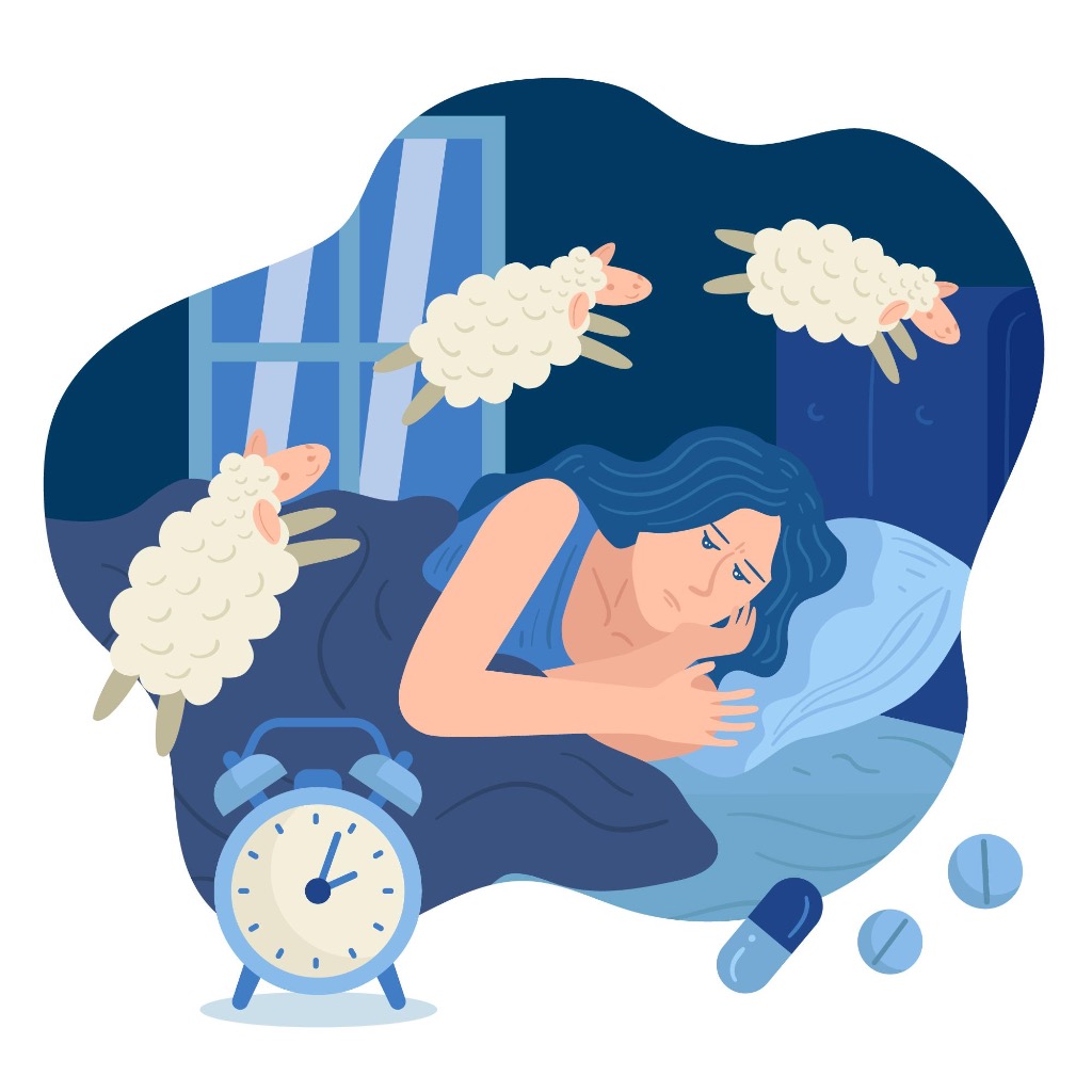 illustration INSOMNIE-TROUBLES DU SOMMEIL