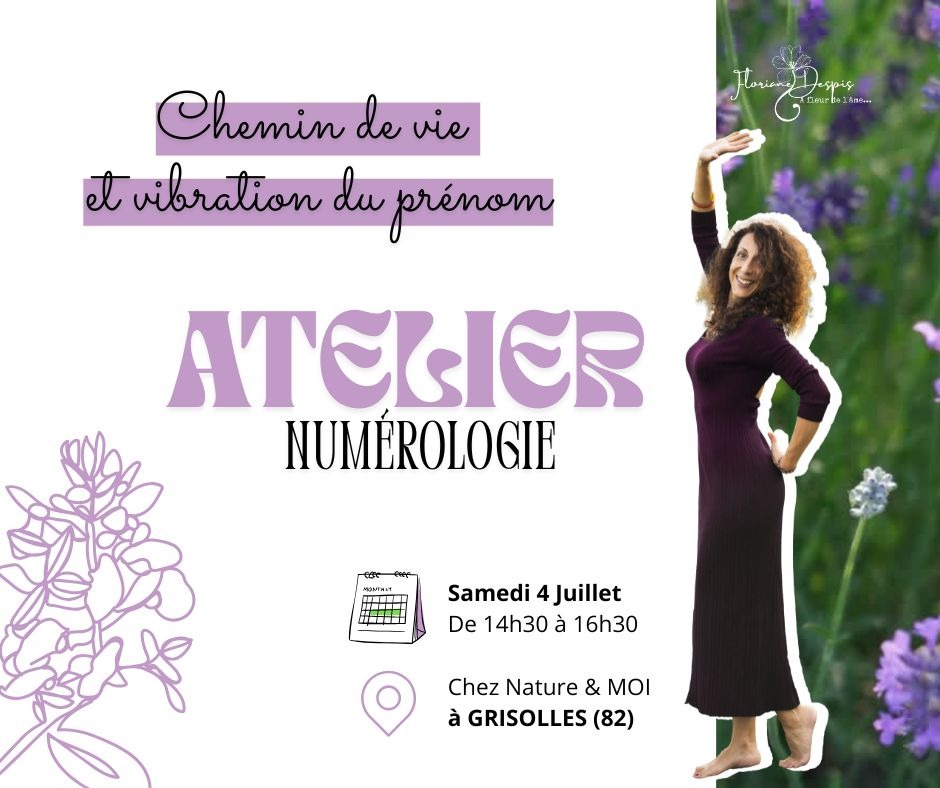 illustration Atelier de NUMEROLOGIE à Grisolles (82)