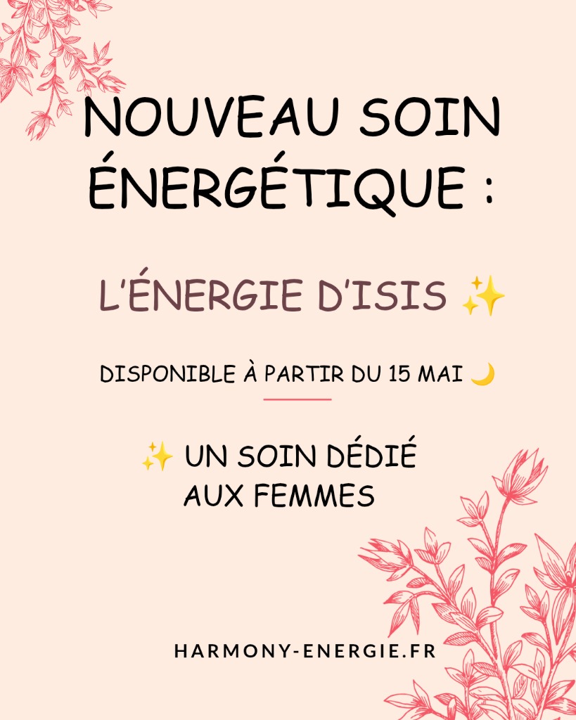 illustration ✨ NOUVEAU SOIN ÉNERGÉTIQUE : L’ÉNERGIE D’ISIS ✨