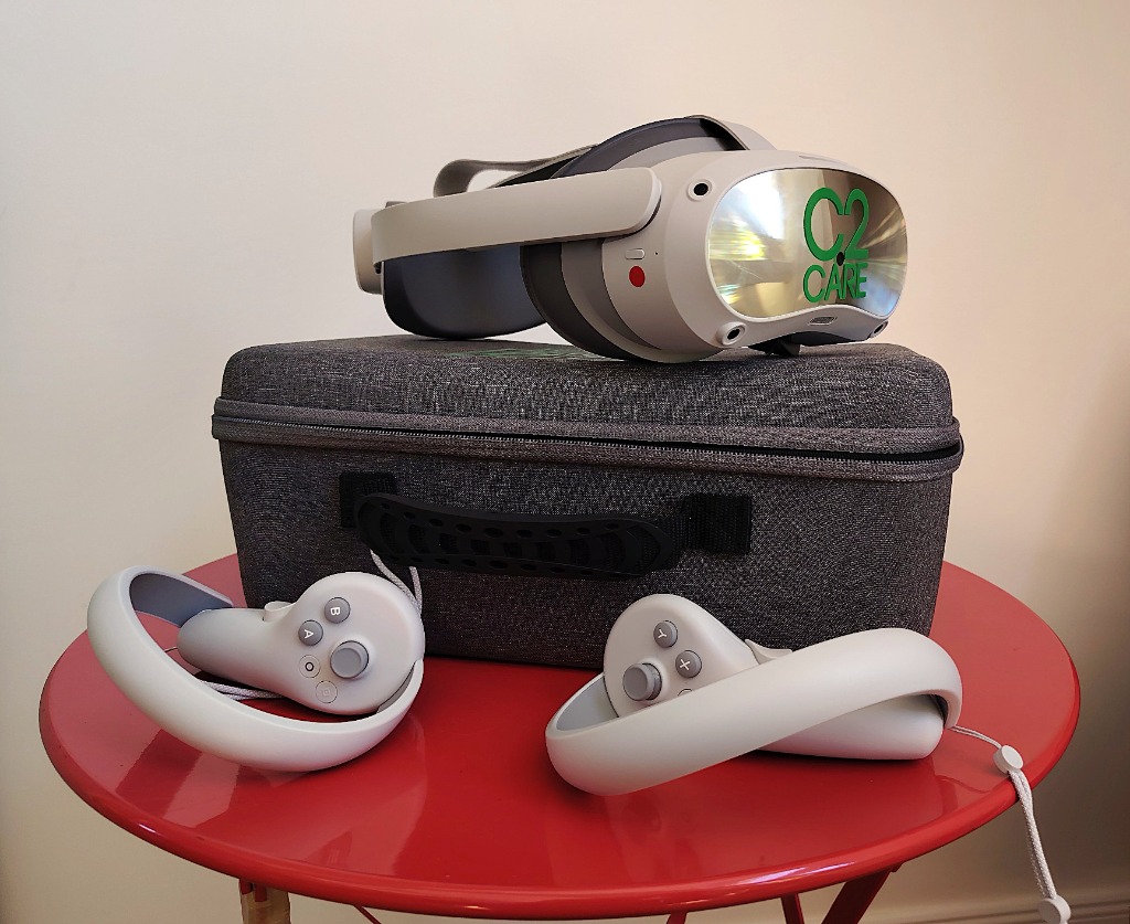 illustration Thérapie TCC & casque de réalité virtuelle