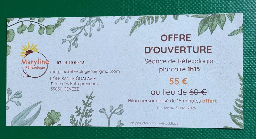 illustration Offre spéciale Ouverture mai : séance Adulte & Sportif (75 min)