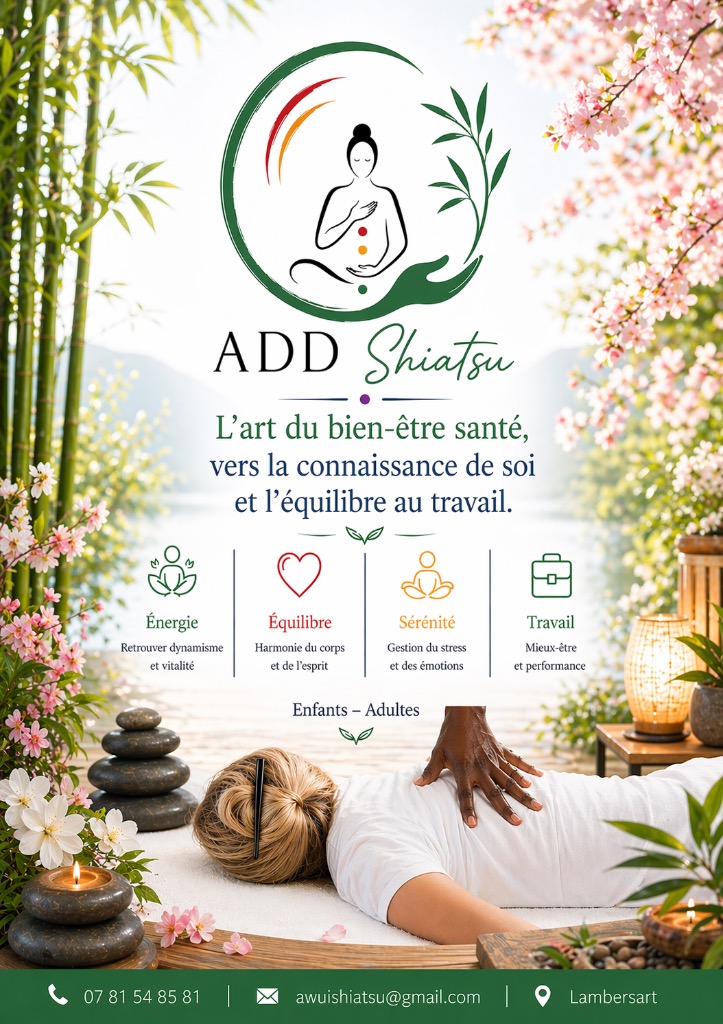 illustration Équilibre de votre Bien-Etre physique et mental au printemps.