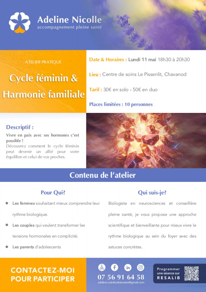 illustration Cycle Féminin & Harmonie Familiale
