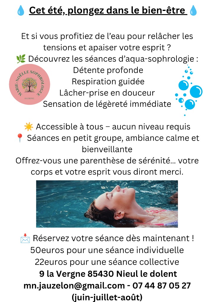 illustration Séances d'aqua-sophrologie