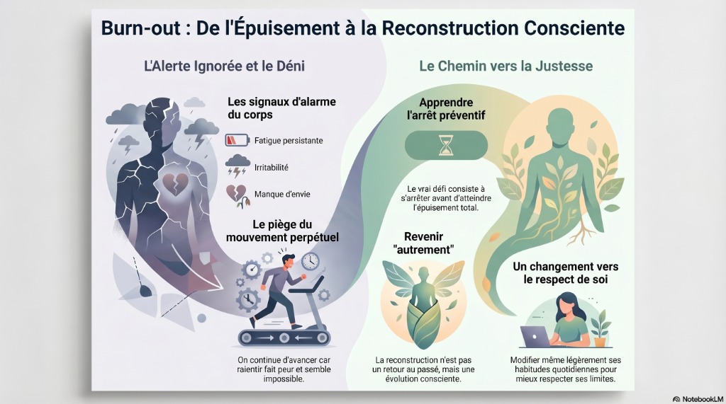 illustration Burn Out : de l'Epuisement à la Reconstruction Consciente