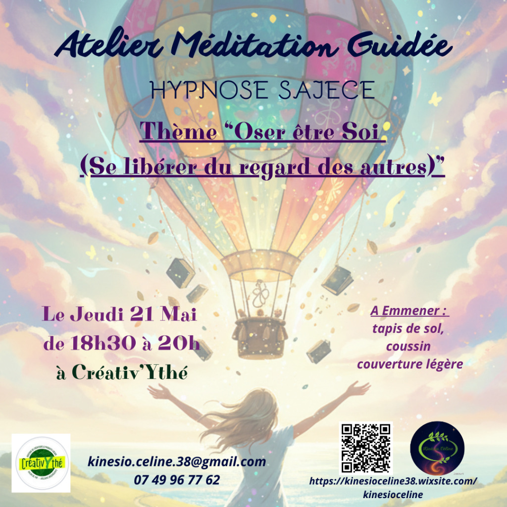illustration Atelier : Séance d'Hypnose SAJECE Collective - "Oser être soi (se libérer du regard des autres)"