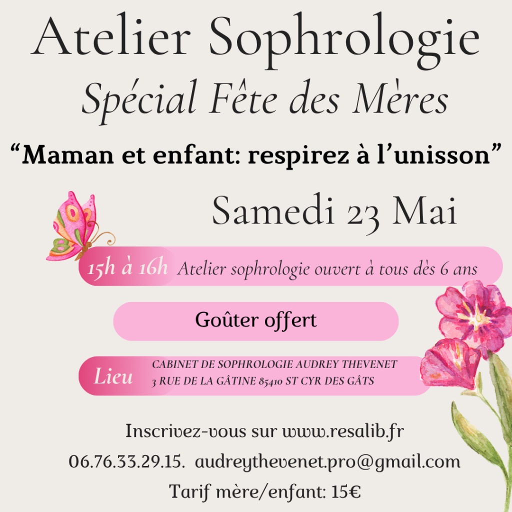 illustration ATELIER SOPHROLOGIE SPÉCIAL FÊTES DES MÈRES