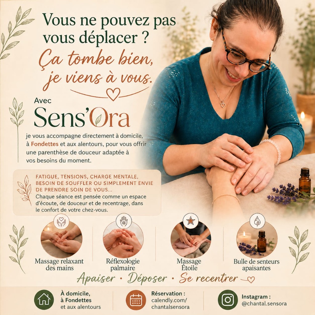 illustration Sens’Ora vient à vous : une parenthèse bien-être à domicile