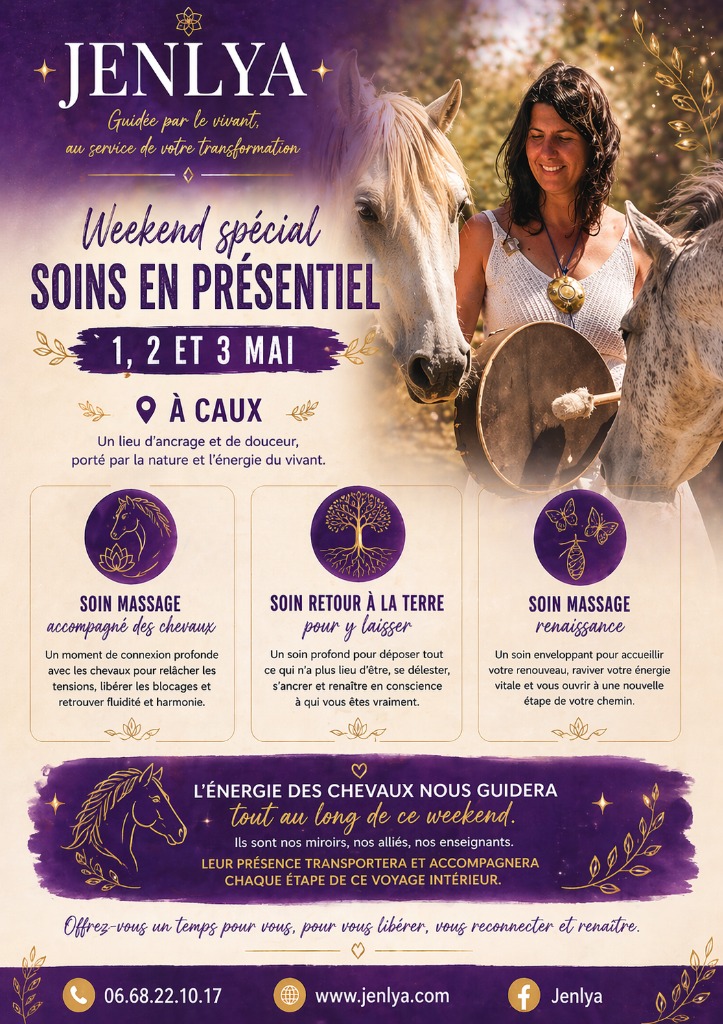 illustration SOINS EN PRESENCE DES CHEVAUX LE 1ER WEEKEND DE MAI
