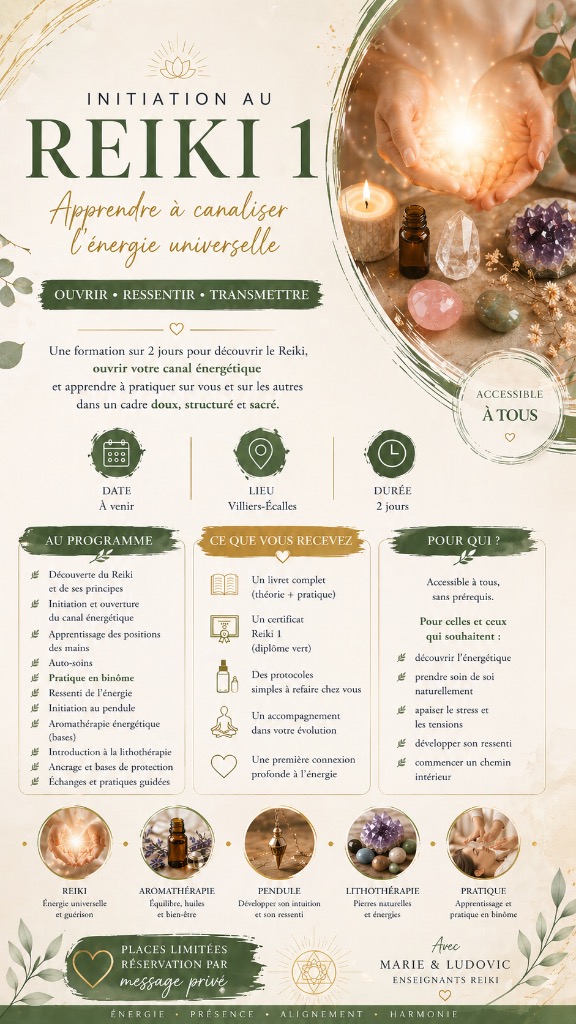 illustration Initiation Reiki 1 – Ouvrez votre canal énergétique