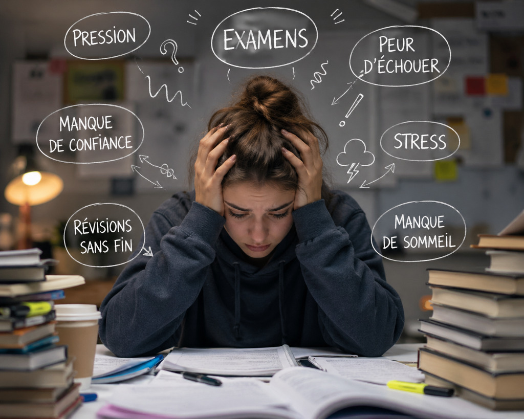 illustration Pour vous : Période d’examens = stress, pression, manque de confiance ? La kinésiologie peut vous aider !