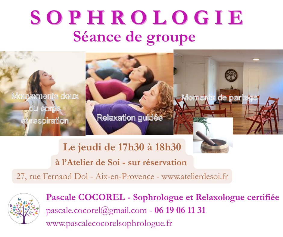 illustration Séance de groupe de sophrologie à Aix-en-Provence