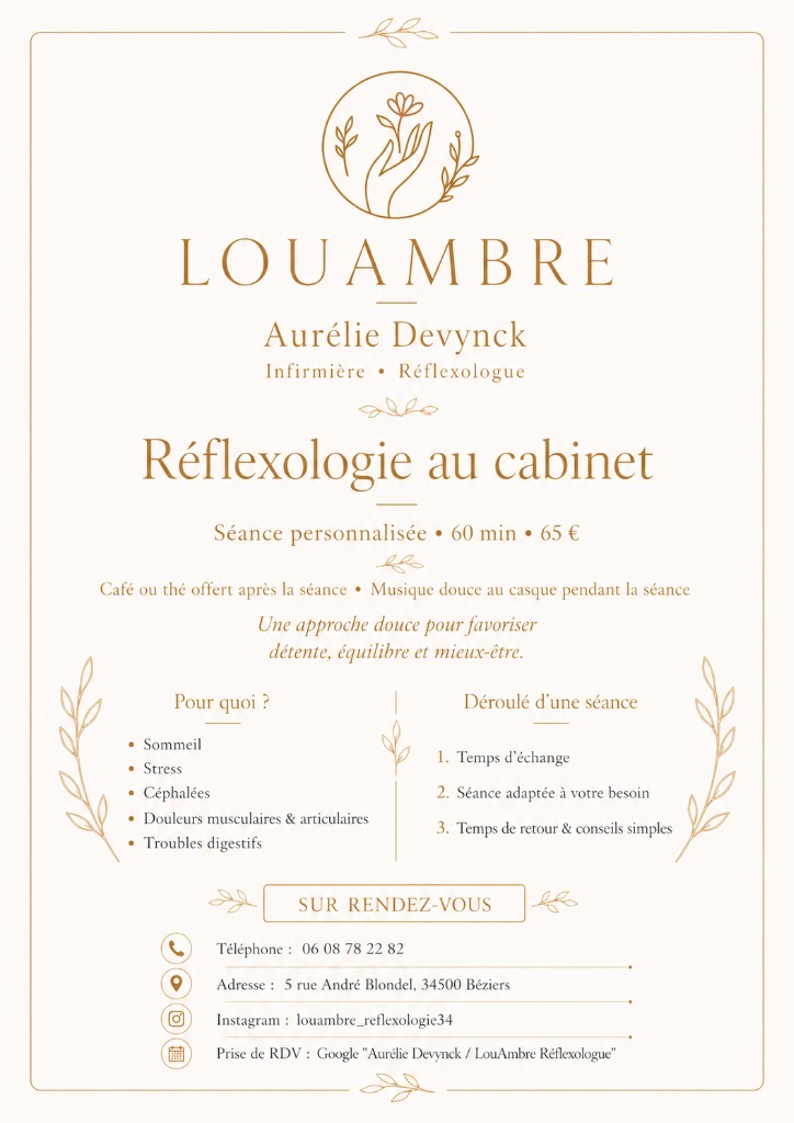 illustration Ouverture Réflexologie Béziers
