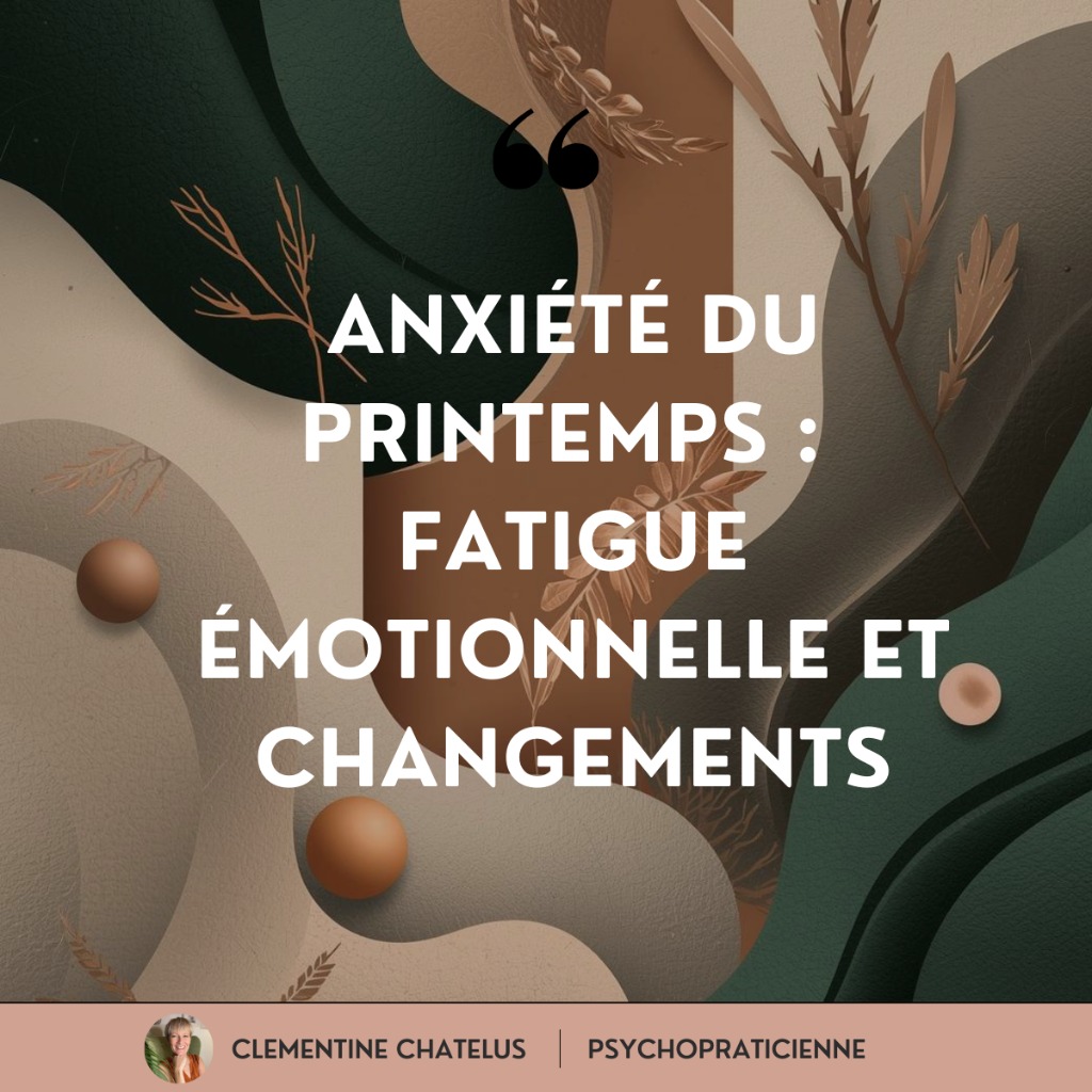 illustration Anxiété du printemps : fatigue émotionnelle et changements