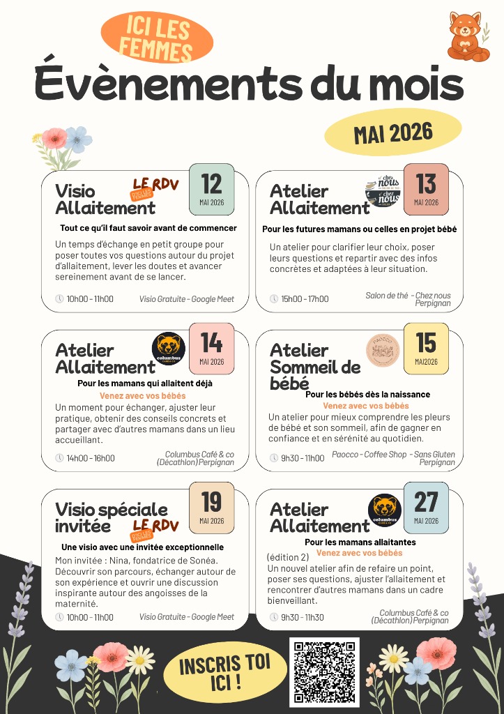 illustration Le mois de mai est placé sous le signe de l’échange, du soutien et de la maternité partagée