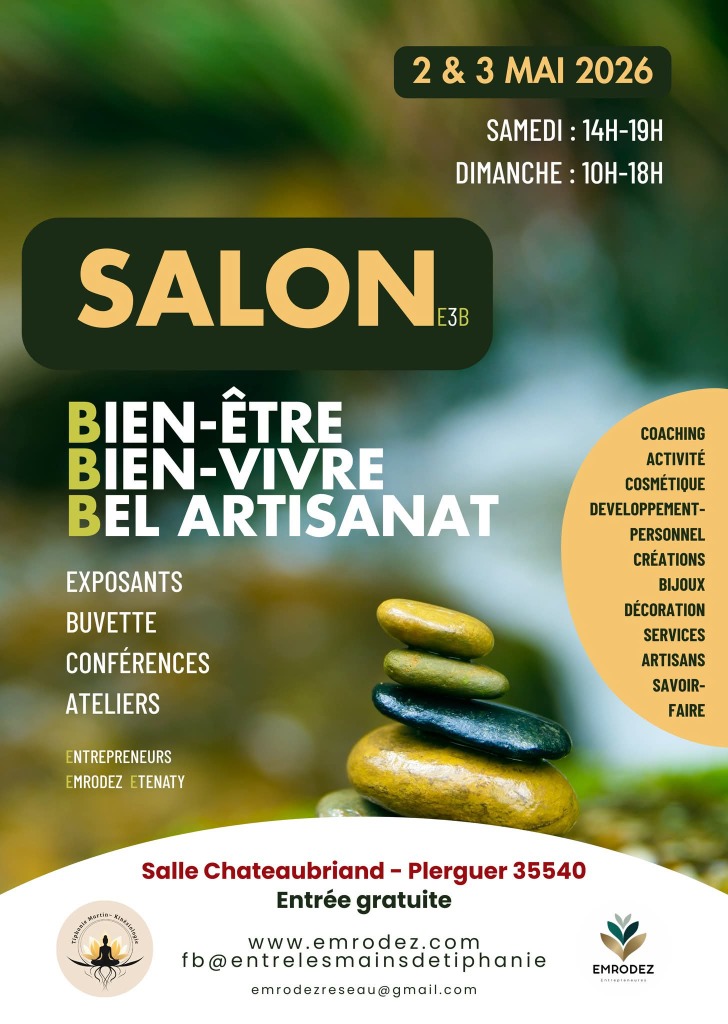 illustration SALON E3B Bien être, Bien vivre, Bel artisanat