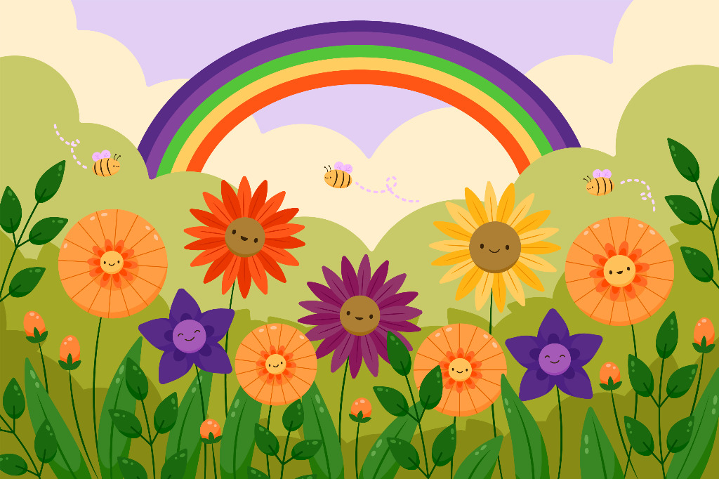 illustration Atelier parent/enfant : L'arc-en-ciel des plantes médicinales