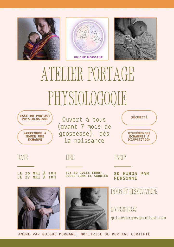 illustration Atelier de portage physiologique