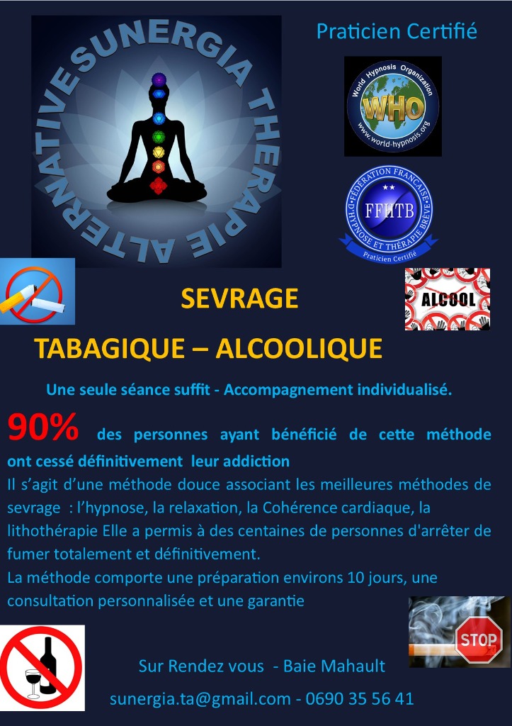 illustration SEVRAGE - TABAGIQUE – ALCOOLIQUE