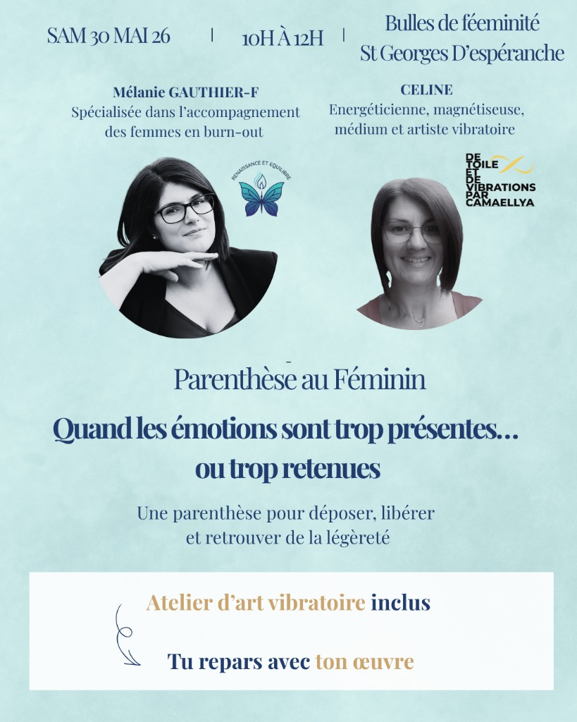 illustration Parenthèse au Féminin – Quand les émotions sont trop présentes ou trop retenues