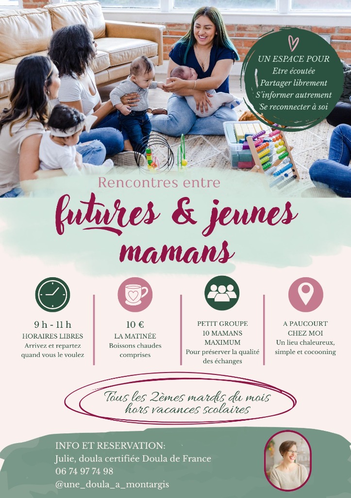 illustration Café Poussette — Rencontres entre futures & jeunes mamans à Paucourt