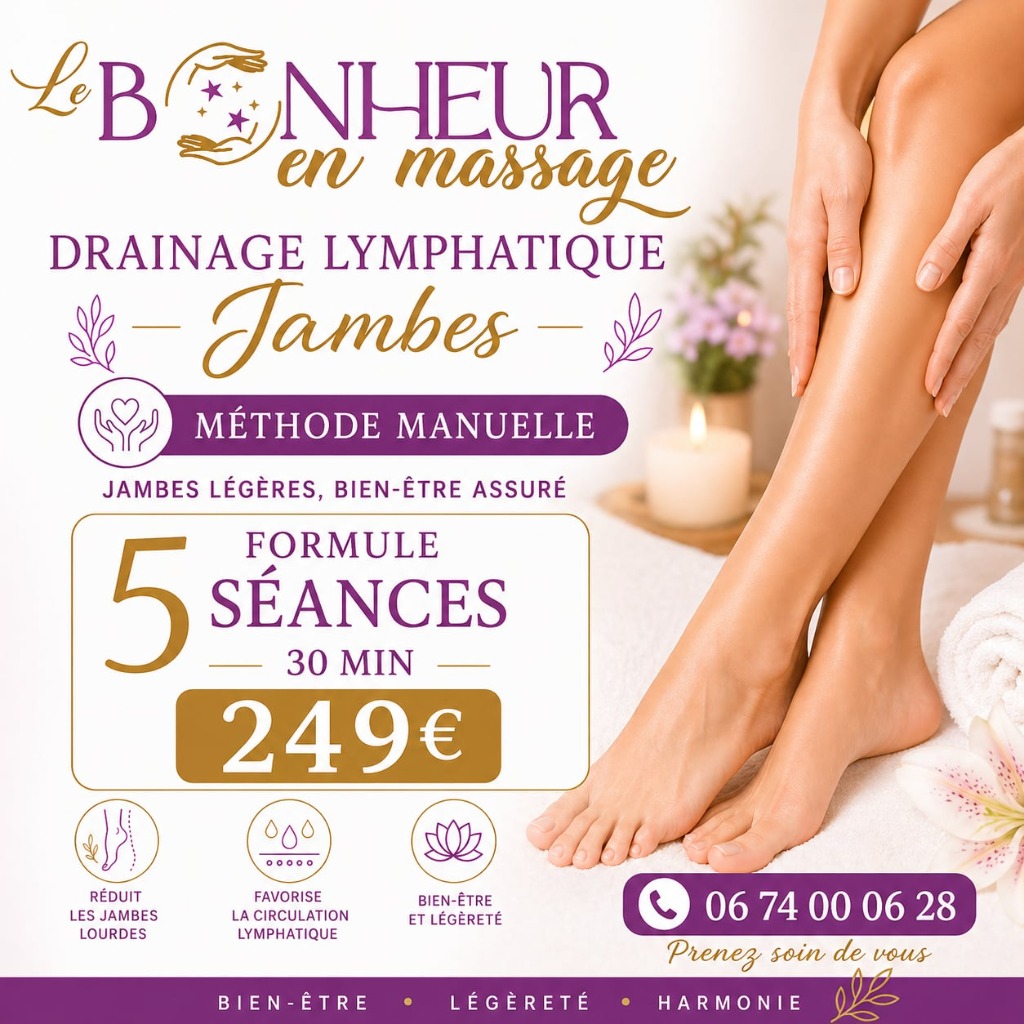 illustration Forfait 5 séances drainage lymphatique - 249€
