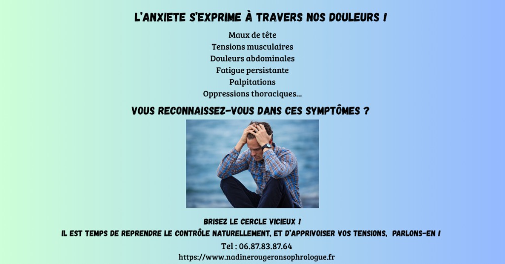 illustration L'anxiété s'exprime à travers vos douleurs