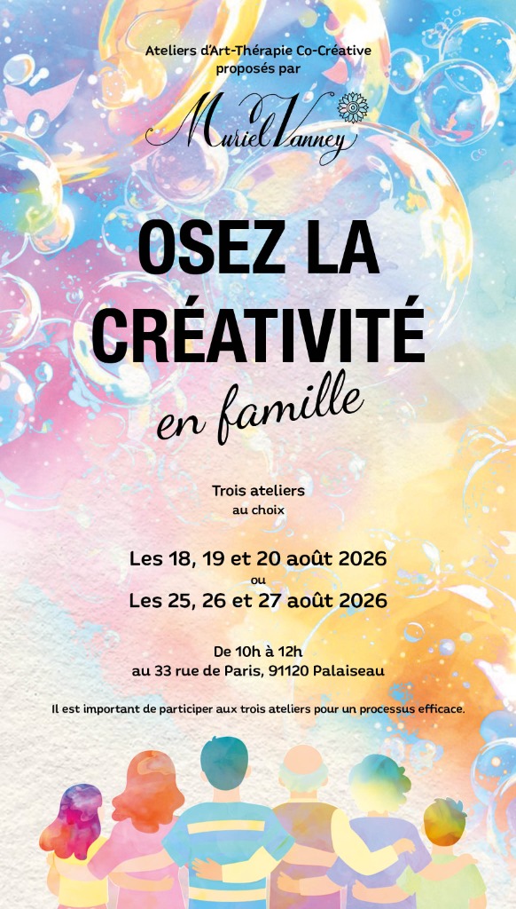 illustration "OSEZ LA CREATIVITE EN FAMILLE" UNE EXPERIENCE A PARTAGER ENTRE GENERATIONS.