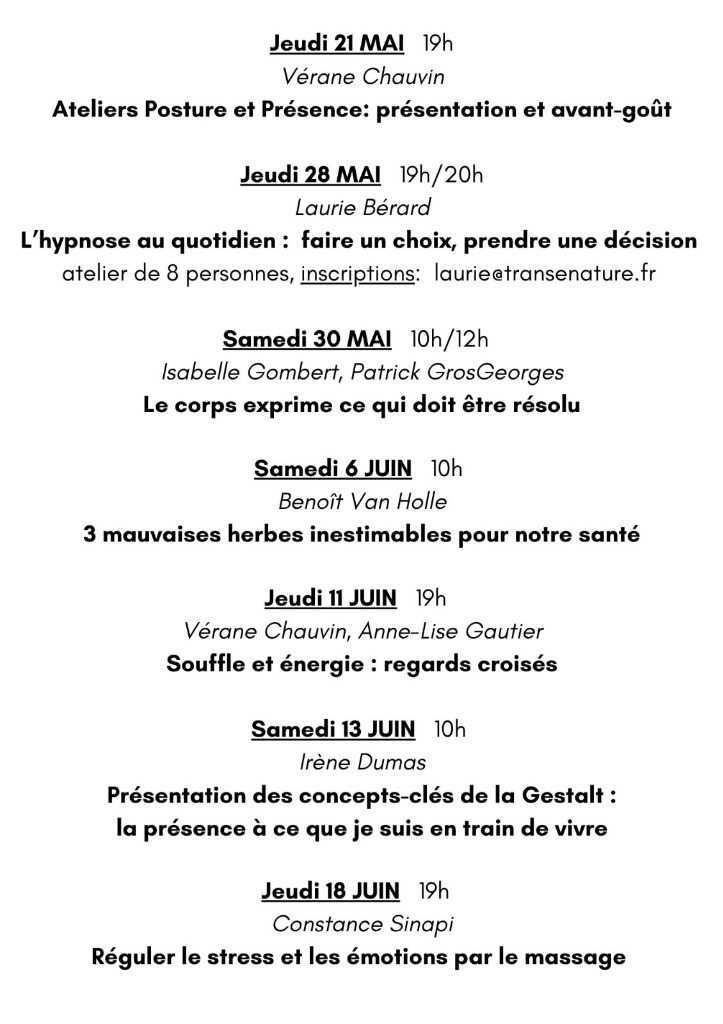 illustration Les concepts-clés de la Gestalt:  la présence à ce que je suis en train de vivre