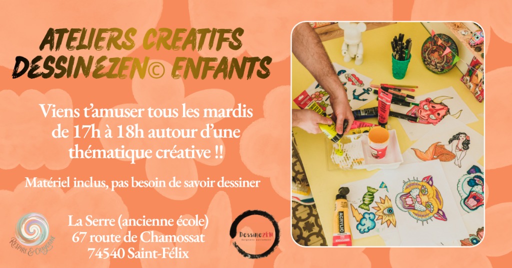 illustration NOUVEAUTE !! LES ATELIERS CREATIFS ENFANTS A SAINT-FELIX