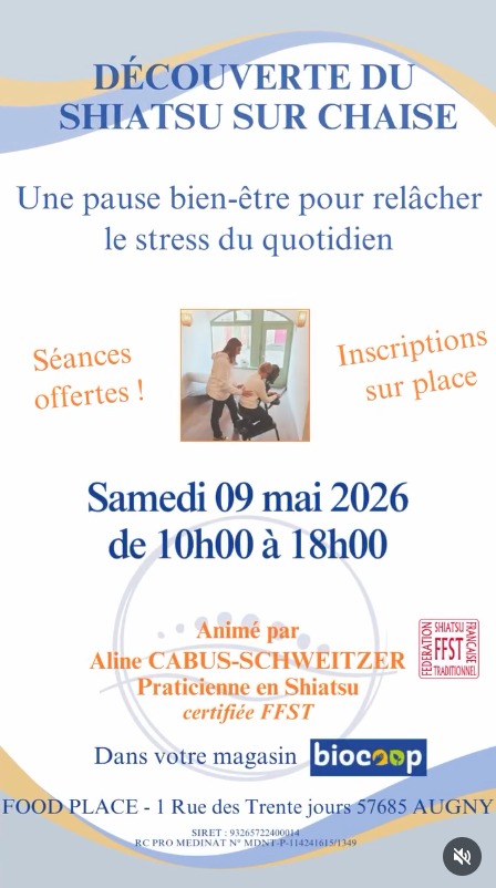 illustration Découverte du Shiatsu sur chaise