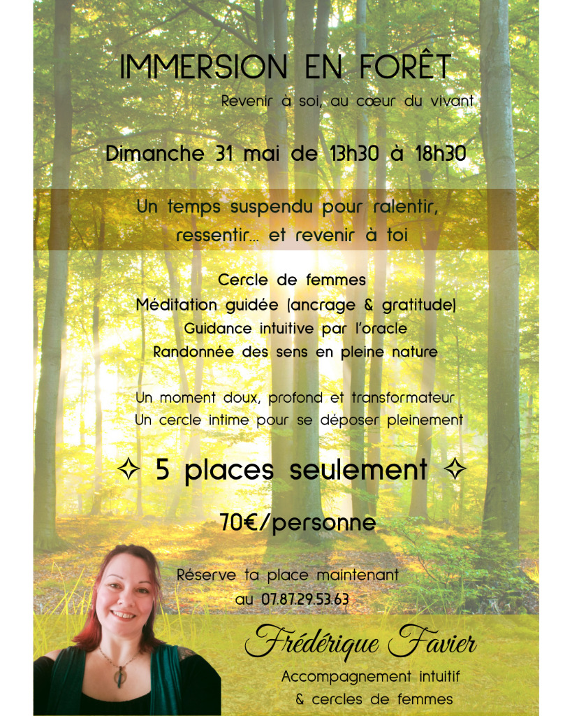 illustration 31 MAI - Immersion en forêt – Cercle de femmes