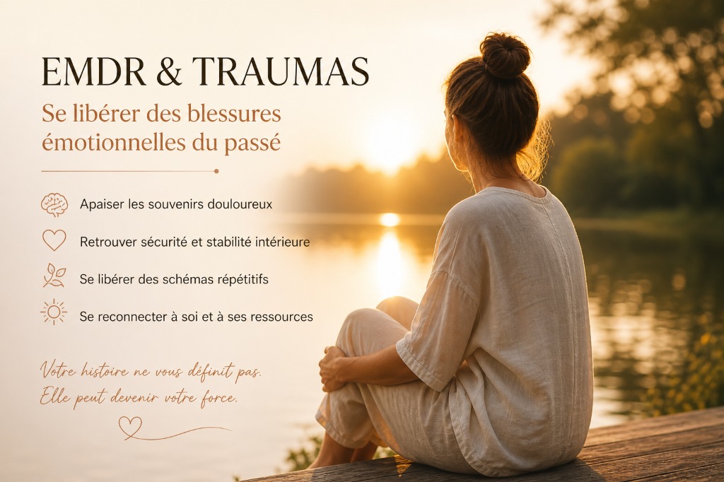illustration EMDR et traumas : se libérer des blessures émotionnelles du passé