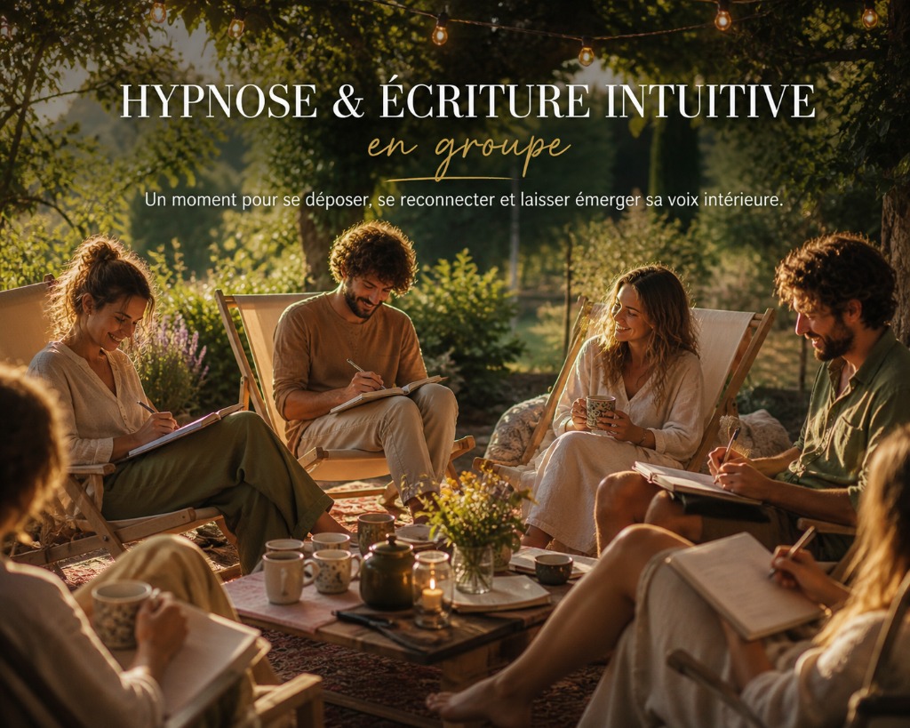 illustration Hypnose et écriture intuitive le samedi 30 mai de 14h00 à 15h30