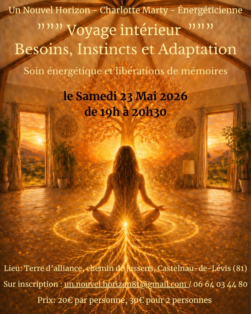 illustration VOYAGE INTERIEUR - BESOINS, INSTINCTS ET ADAPTATION