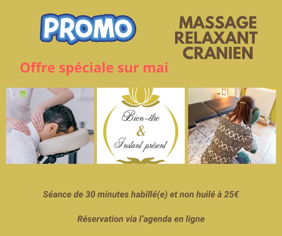 illustration Massage relaxant crânien