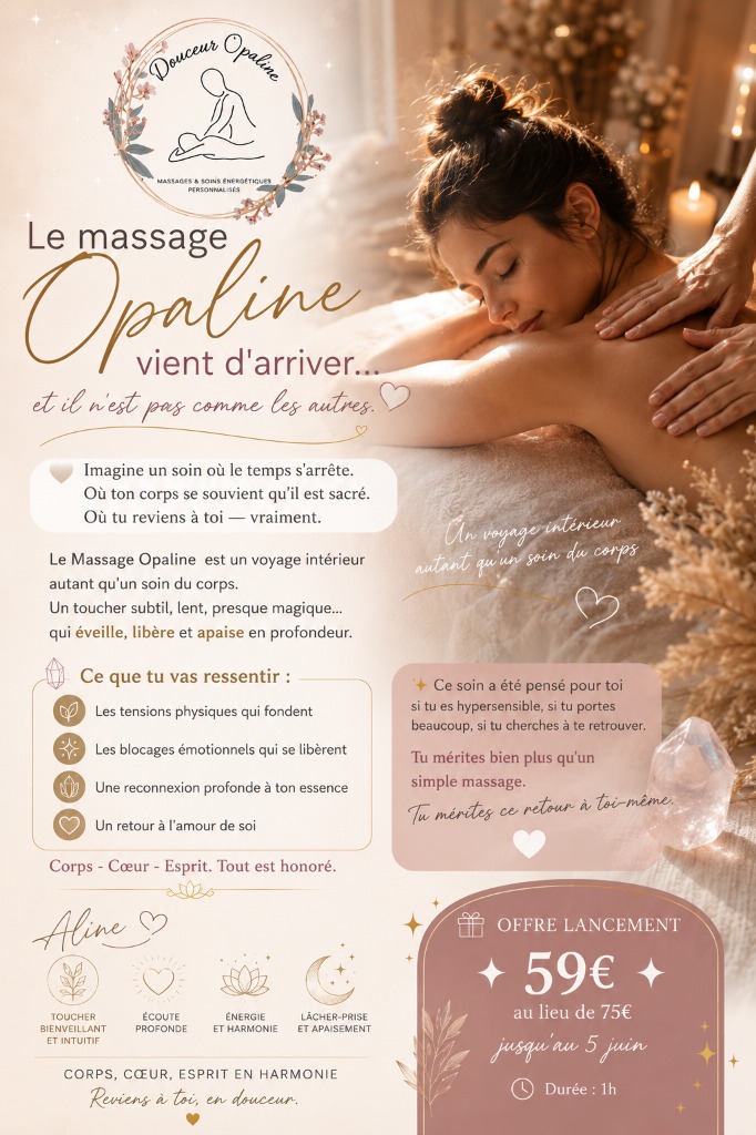 illustration Massage signature Opaline