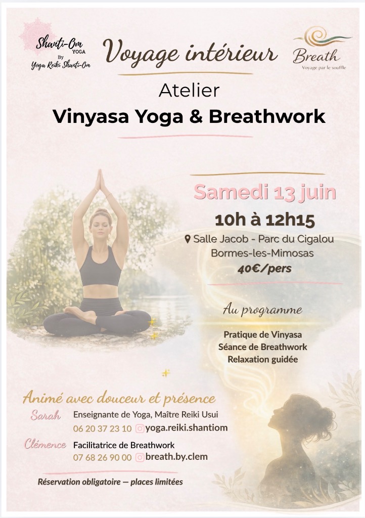 illustration Atelier de Vinyasa yoga & Breathwork