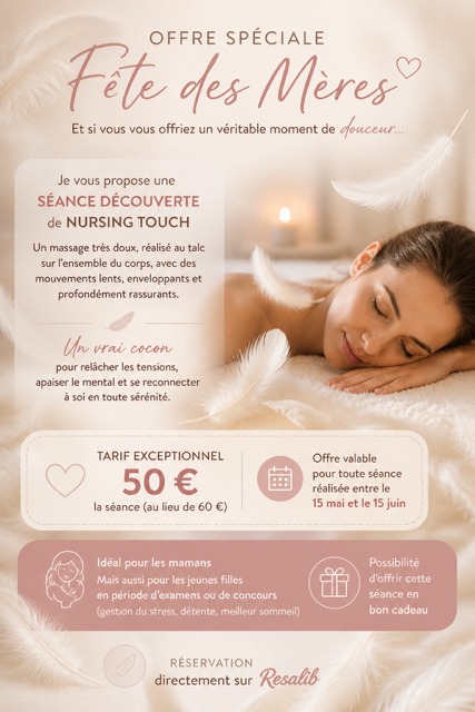 illustration Venez découvrir le Nursing Touch, un moment de douceur, rien que pour vous !