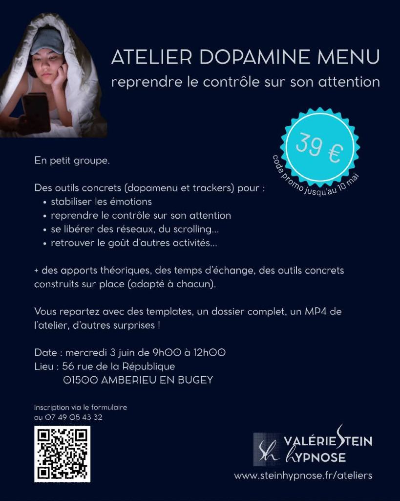 illustration Atelier Dopamine Menu