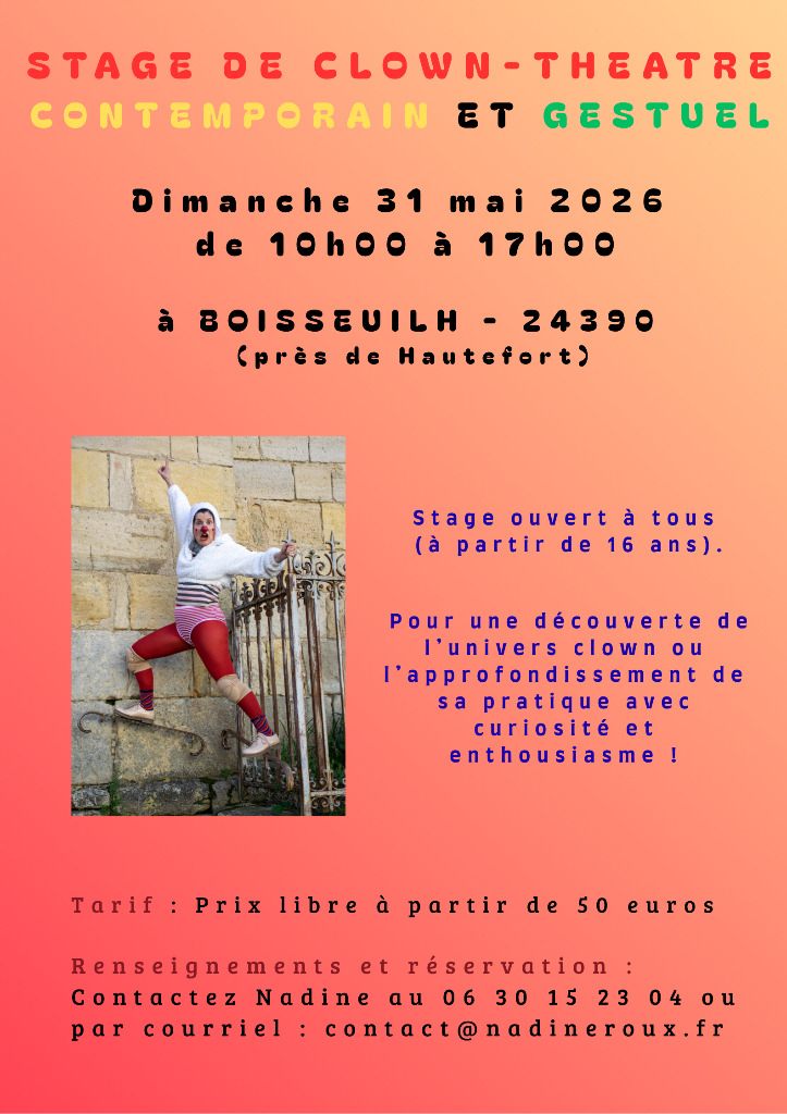 illustration Clown-théâtre contemporain et gestuel