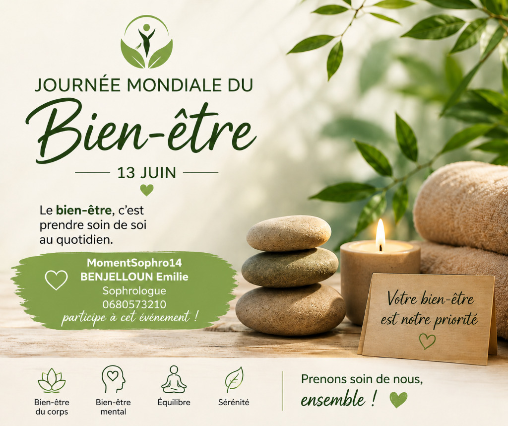 illustration Journée Mondiale de Bien être, le samedi 13 Juin : Séance découverte offerte