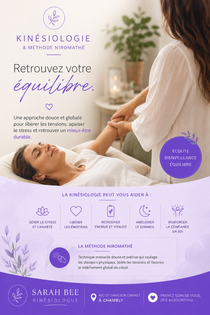 illustration Kinésiologue à Chambly – Stress, émotions, douleurs & méthode Niromathé