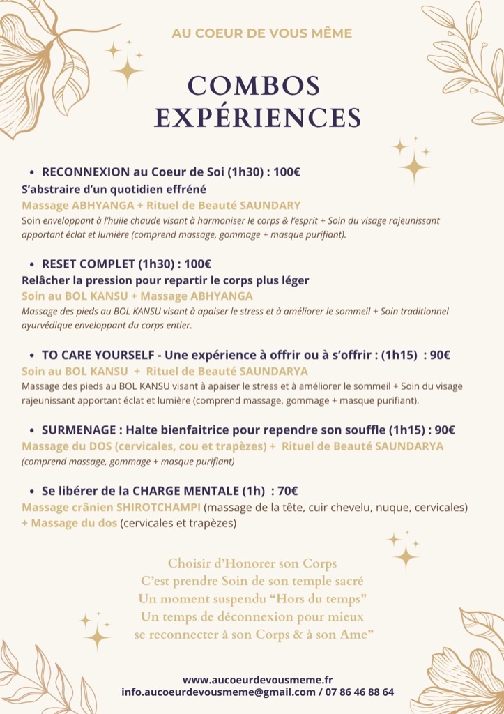 illustration MASSAGES - COMBO EXPERIENCES